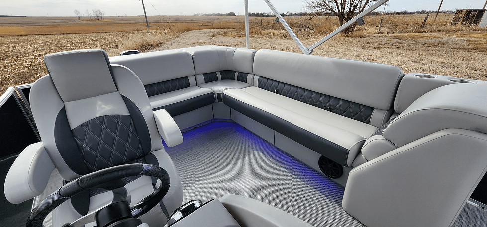 30" Bow Radius Luxury Pontoon Boat Seats