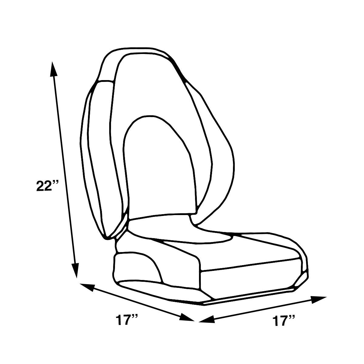 High Back Sport Folding Seat