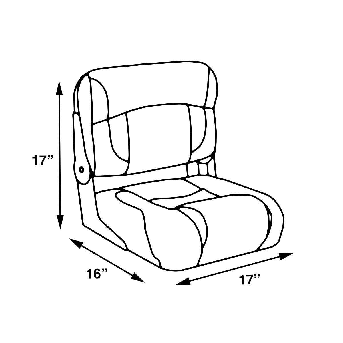 Fish & Ski Boat Seats (51" Rear Bench)