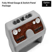 Charcoal & Gray Fully Wired Panels Burlwood #color_invisible & gray
