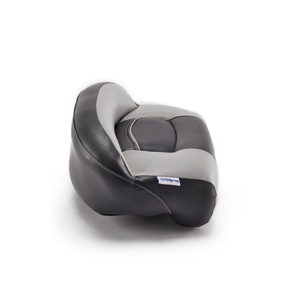 Lean Pro Pedestal Mount Casting Boat Seat Charcoal Gray Marine Grade Vinyl for sale #color_charcoal & gray