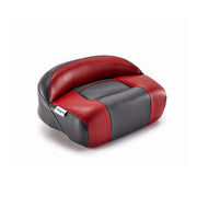 Lean Pro Pedestal Mount Casting Boat Seat Charcoal Red Marine Grade Vinyl for sale #color_charcoal & red