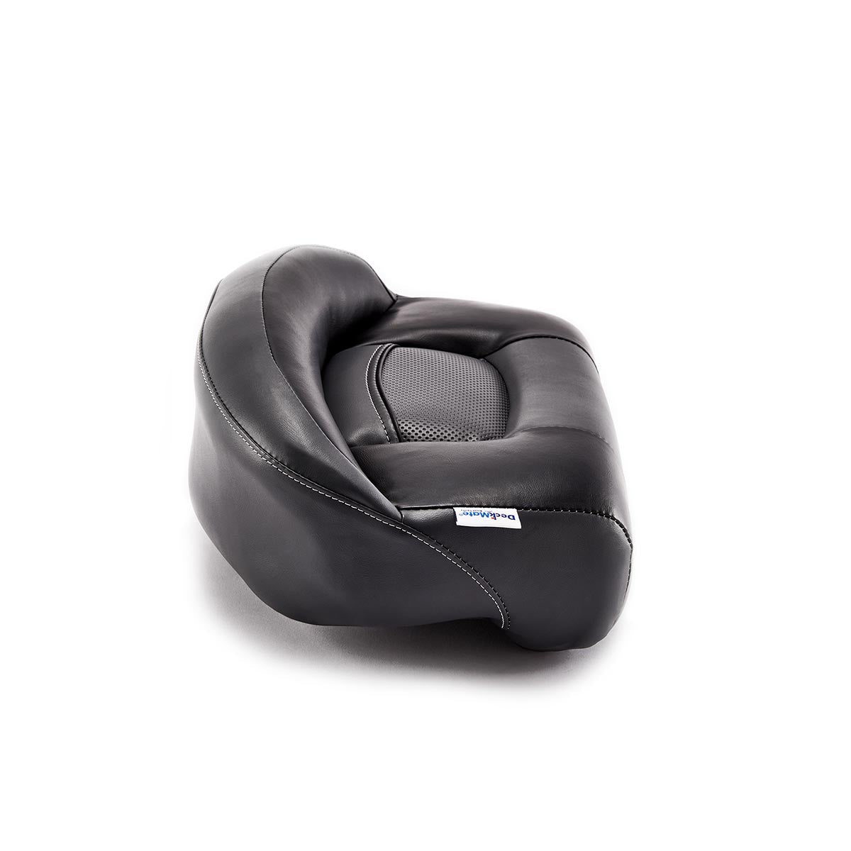 Lean Pro Pedestal Mount Casting Boat Bike Seat Charcoal Black Marine Grade Vinyl for sale #color_charcoal & black
