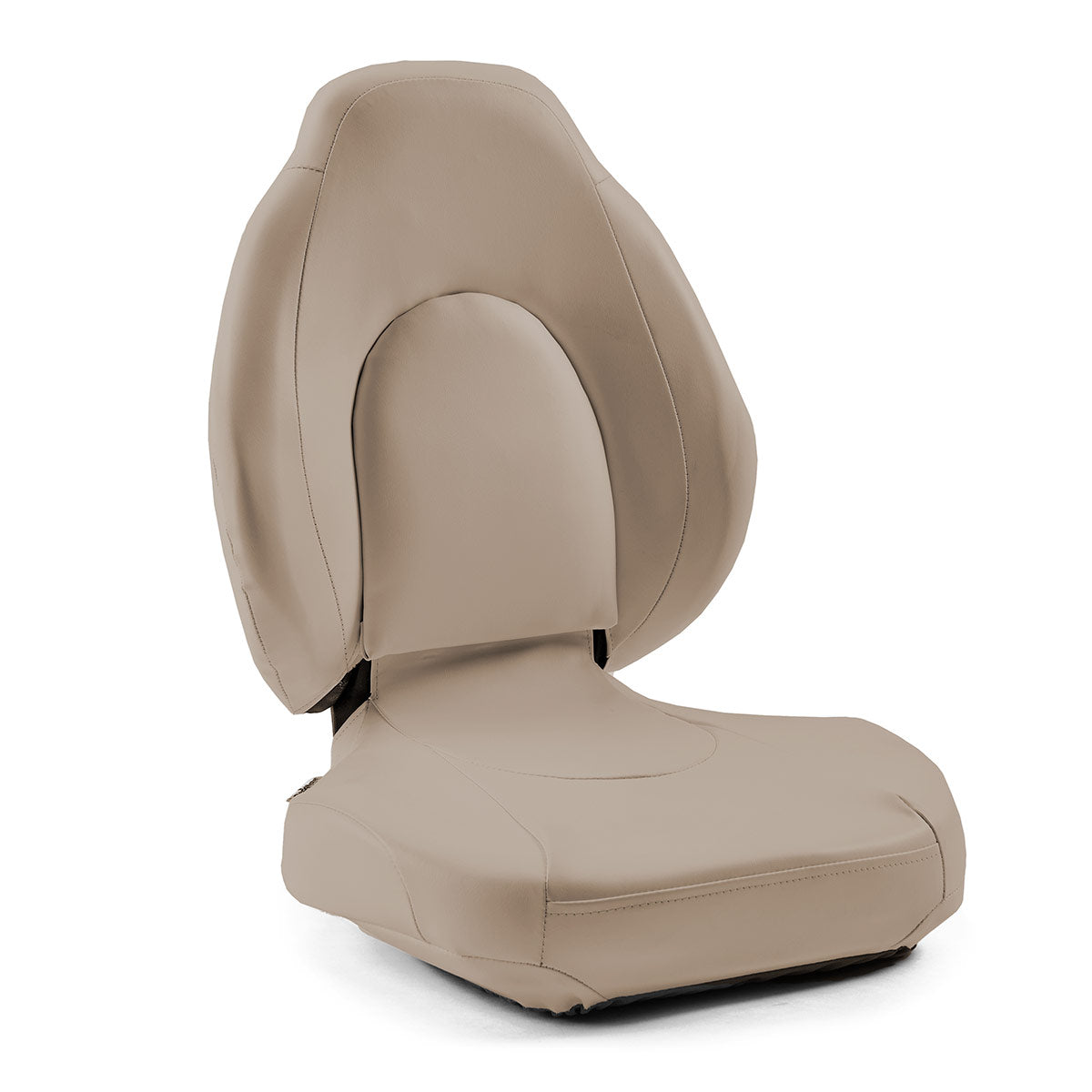 DeckMate High Back Sport Cushion Fishing Boat Seat Tan Marine Grade Vinyl for sale #color_tan
