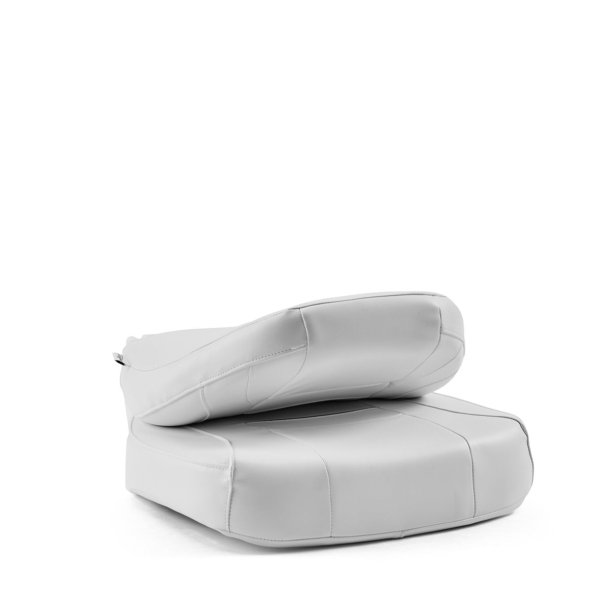DeckMate Economy Center Hinge Cushion Fishing Boat Seat White Marine Grade Vinyl for sale #color_white