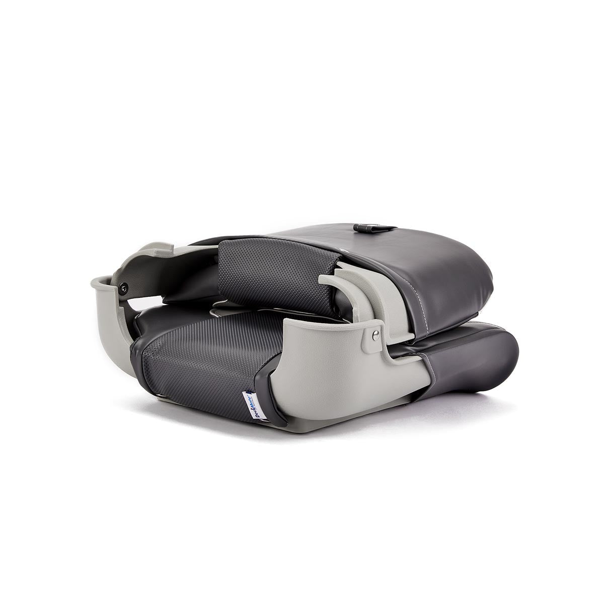 Deckmate Clam Shell Fishing Boat Seat Charcoal & Gray Marine Grade Vinyl for sale #color_charcoal & gray