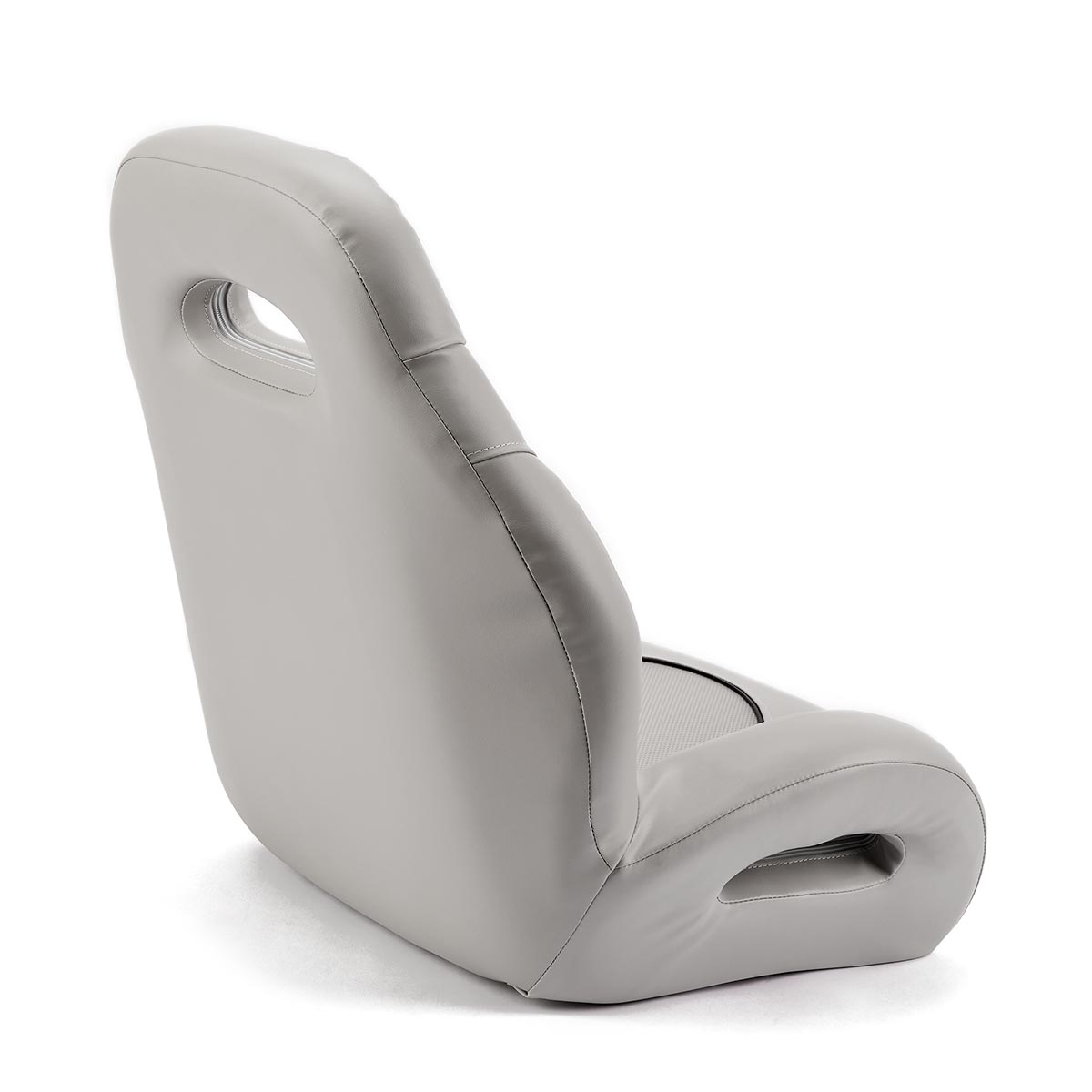Deckmate High Back Sport Racing Style Bucket Seat Gray Marine Grade Vinyl Black Accent for sale #color_gray