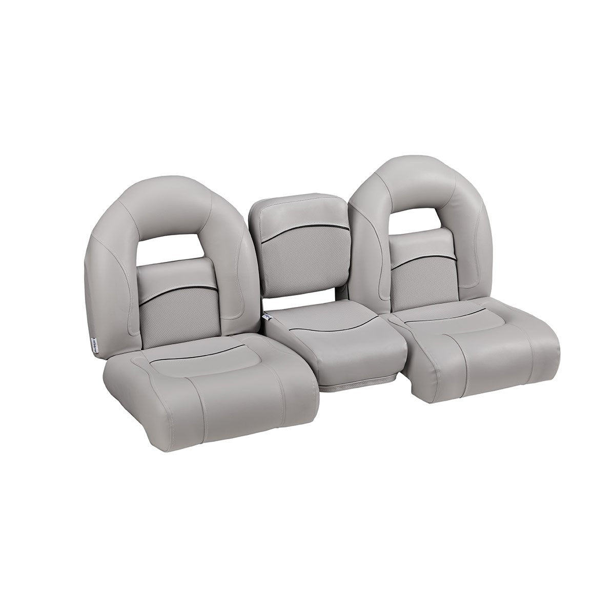 DeckMate Nitro Bass Boat Bench Set with jump seat #color_gray