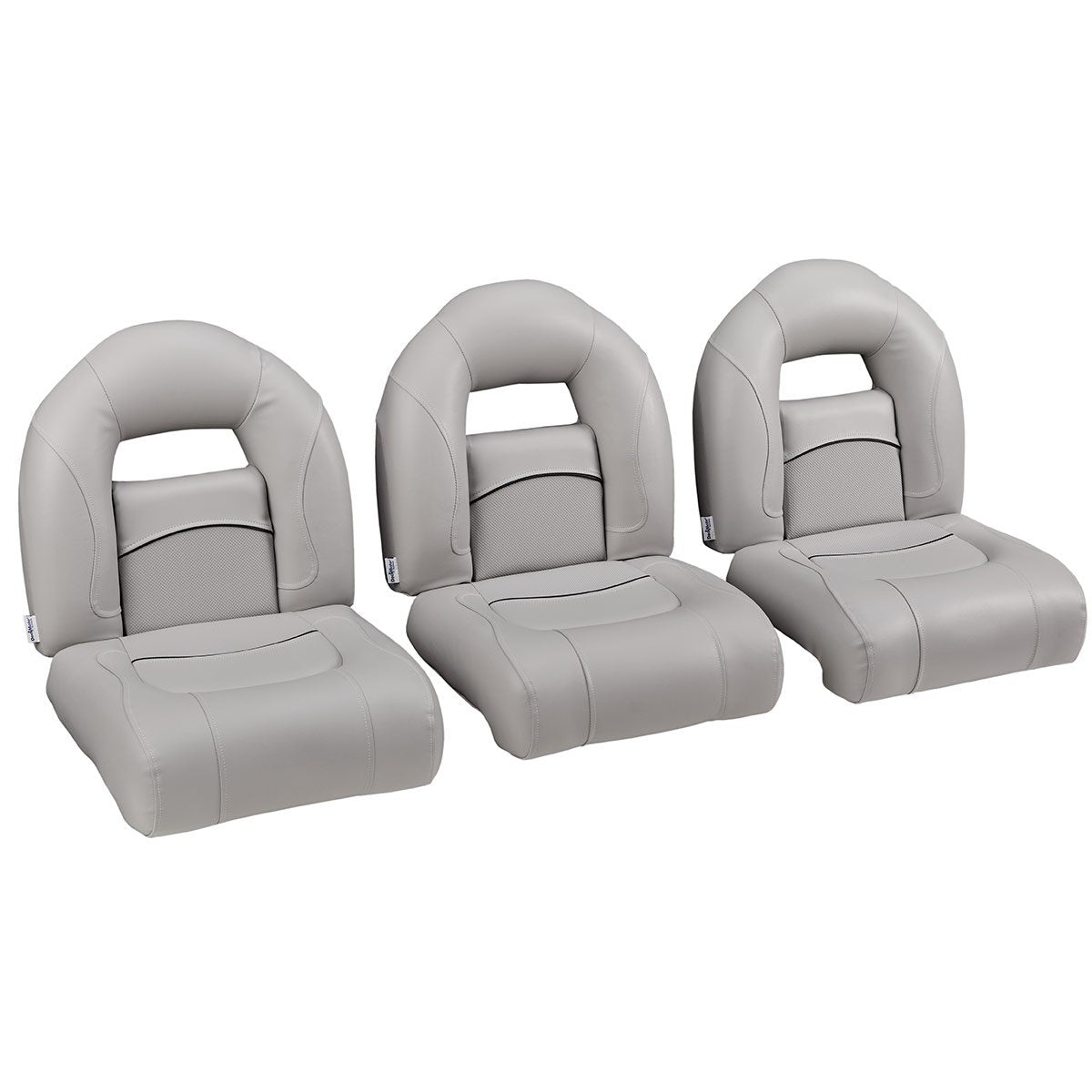 DeckMate Nitro Bass Boat Triple Bench Seat #color_gray