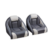 DeckMate Ranger bass boat seats pair #color_charcoal & gray
