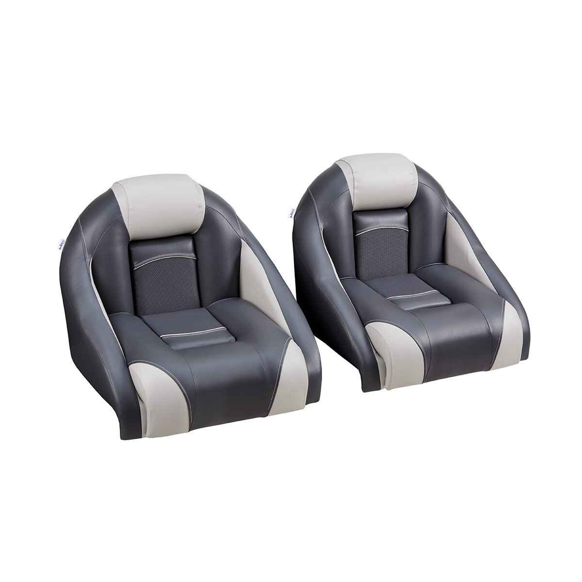 DeckMate Ranger bass boat seats pair #color_charcoal & gray