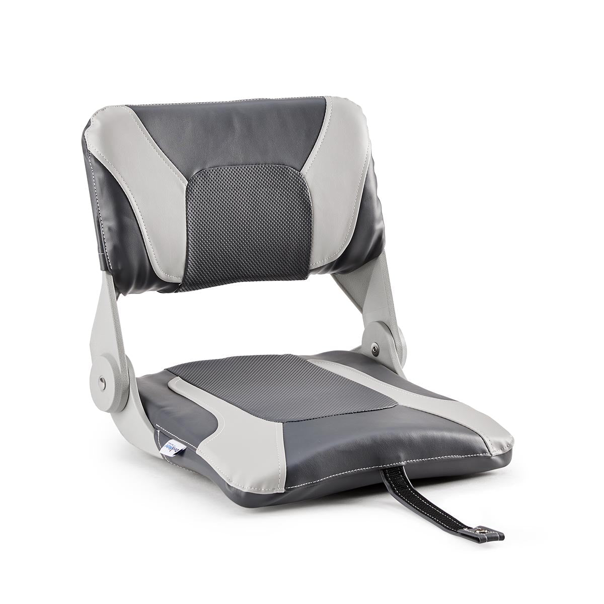 Thin Folding Boat Fishing Seat #color_charcoal & gray