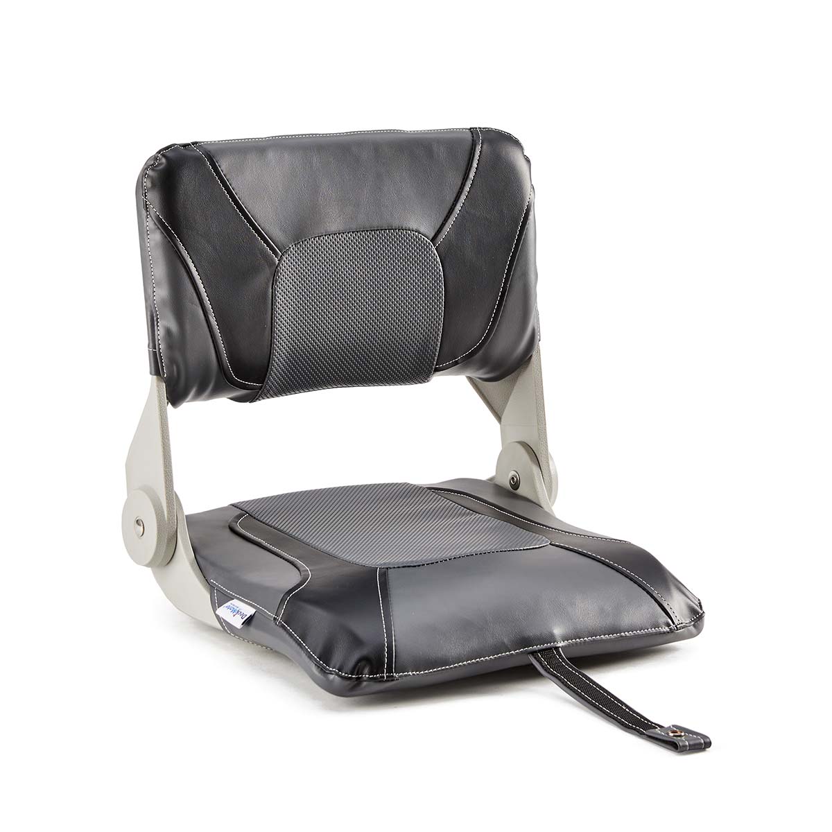 Thin Folding Boat Fishing Seat #color_charcoal & black