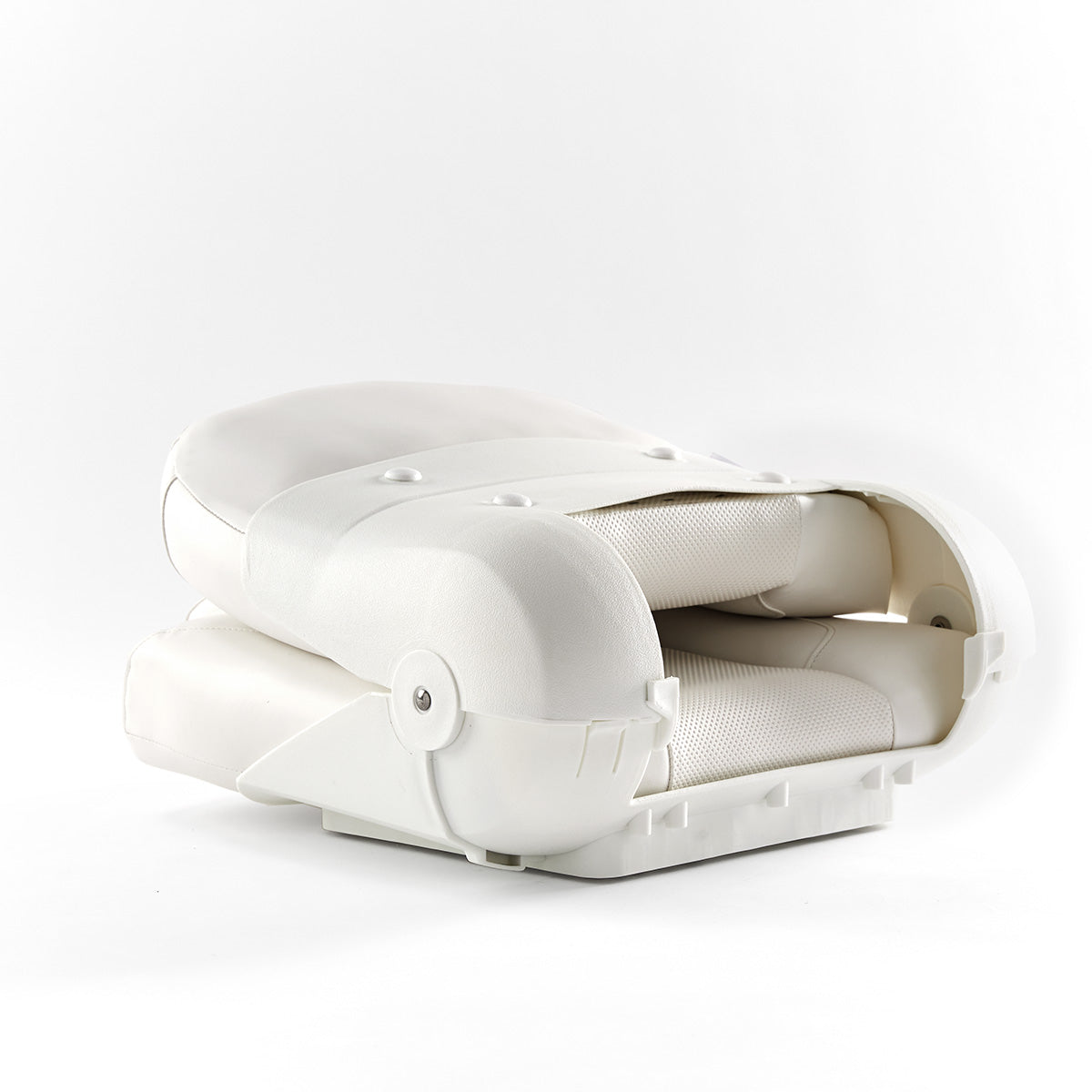 DeckMate Pro Angler Fishing Seat rear closed #color_white