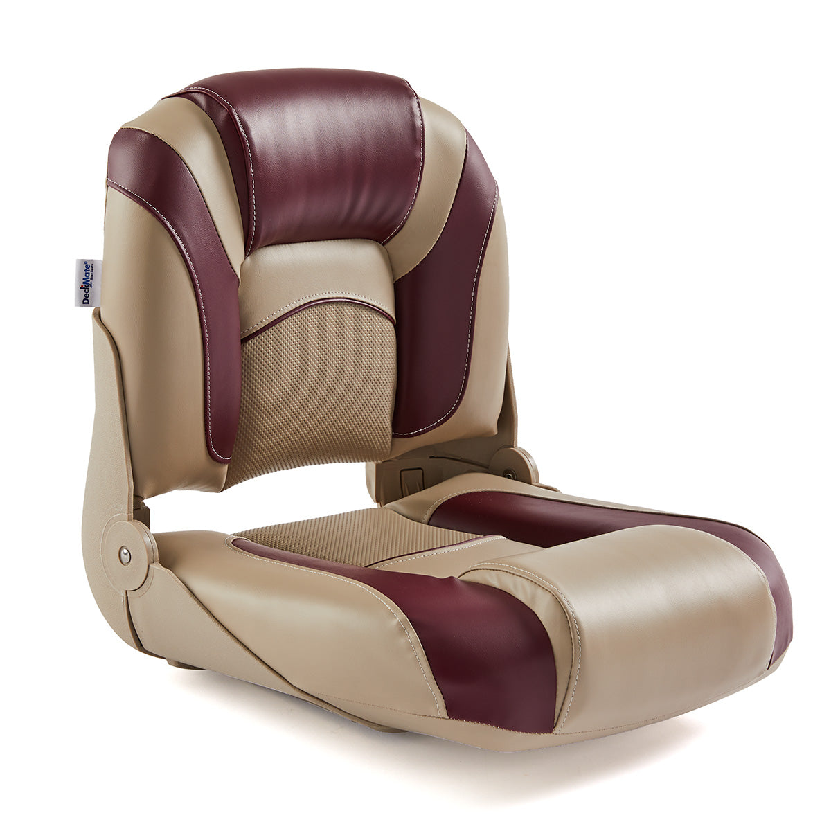 DeckMate Pro Angler Fishing Seat #color_tan & burgandy