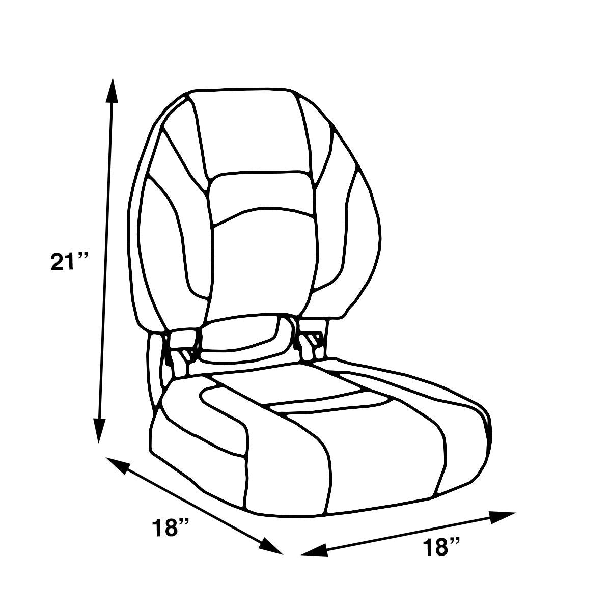 Economy Center Hinge Fishing Seat