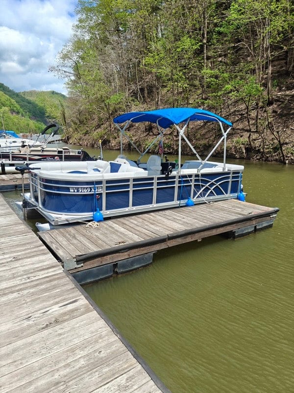 Stern Entry Sun Deck Bow - 8' 6" Wide Pontoon Fence Rail Package