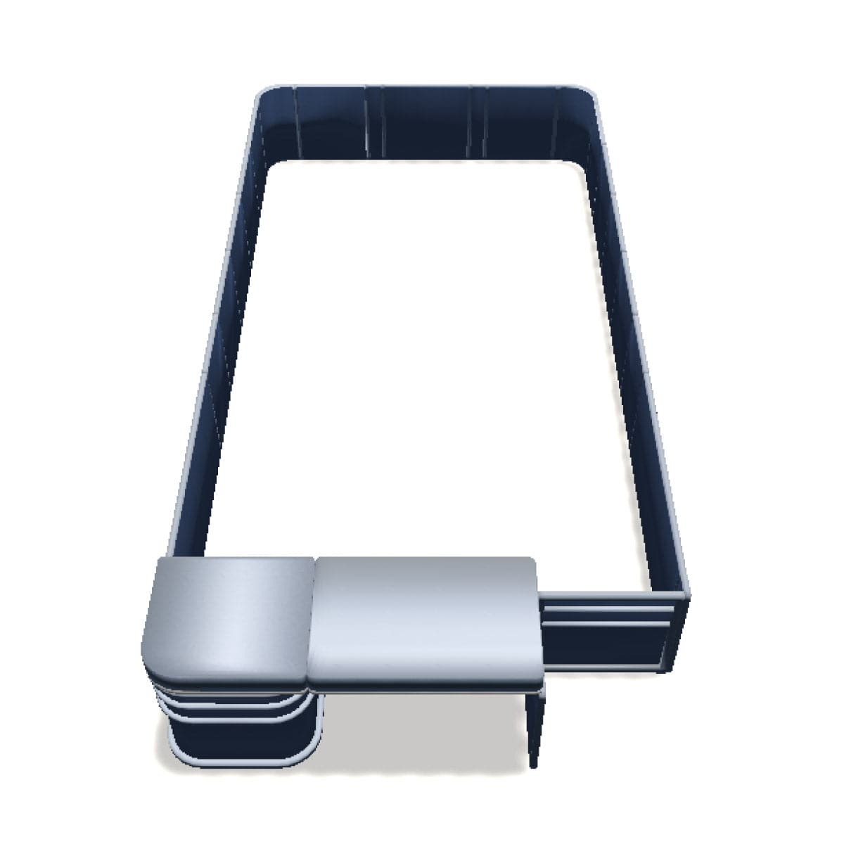 Stern Entry Sun Deck Square - 8'6" Wide Pontoon Fence Rail Package