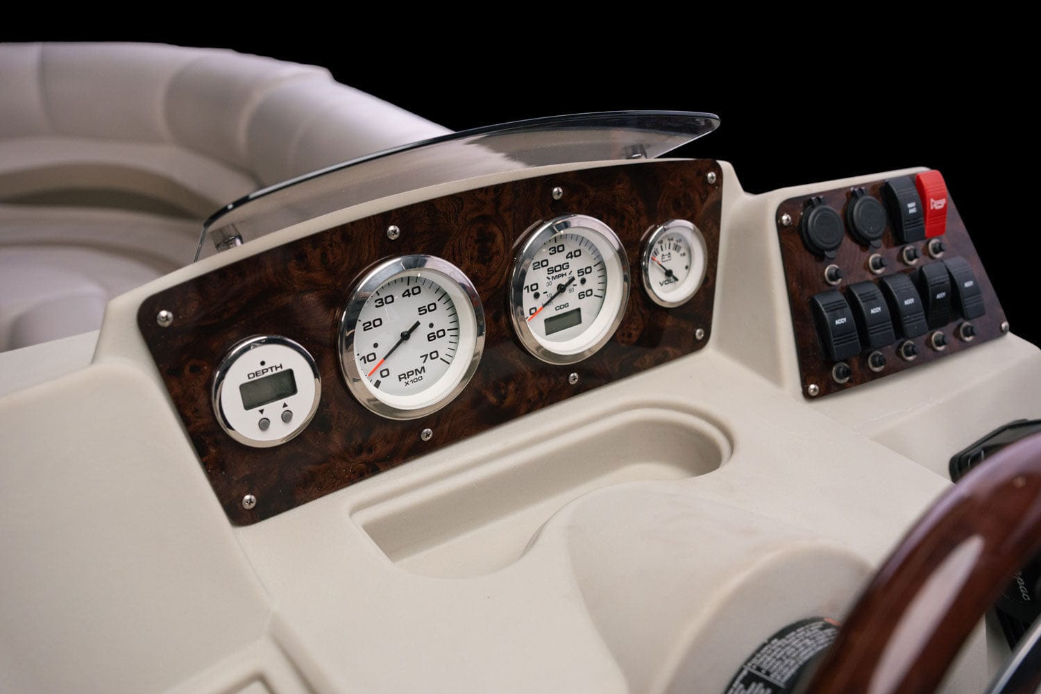 DeckMate Large Pontoon Console - Complete Helm Package