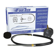 Uflex Fourtech 16' Black Mach Rotary Steering System W/helm, Bezel & Cable