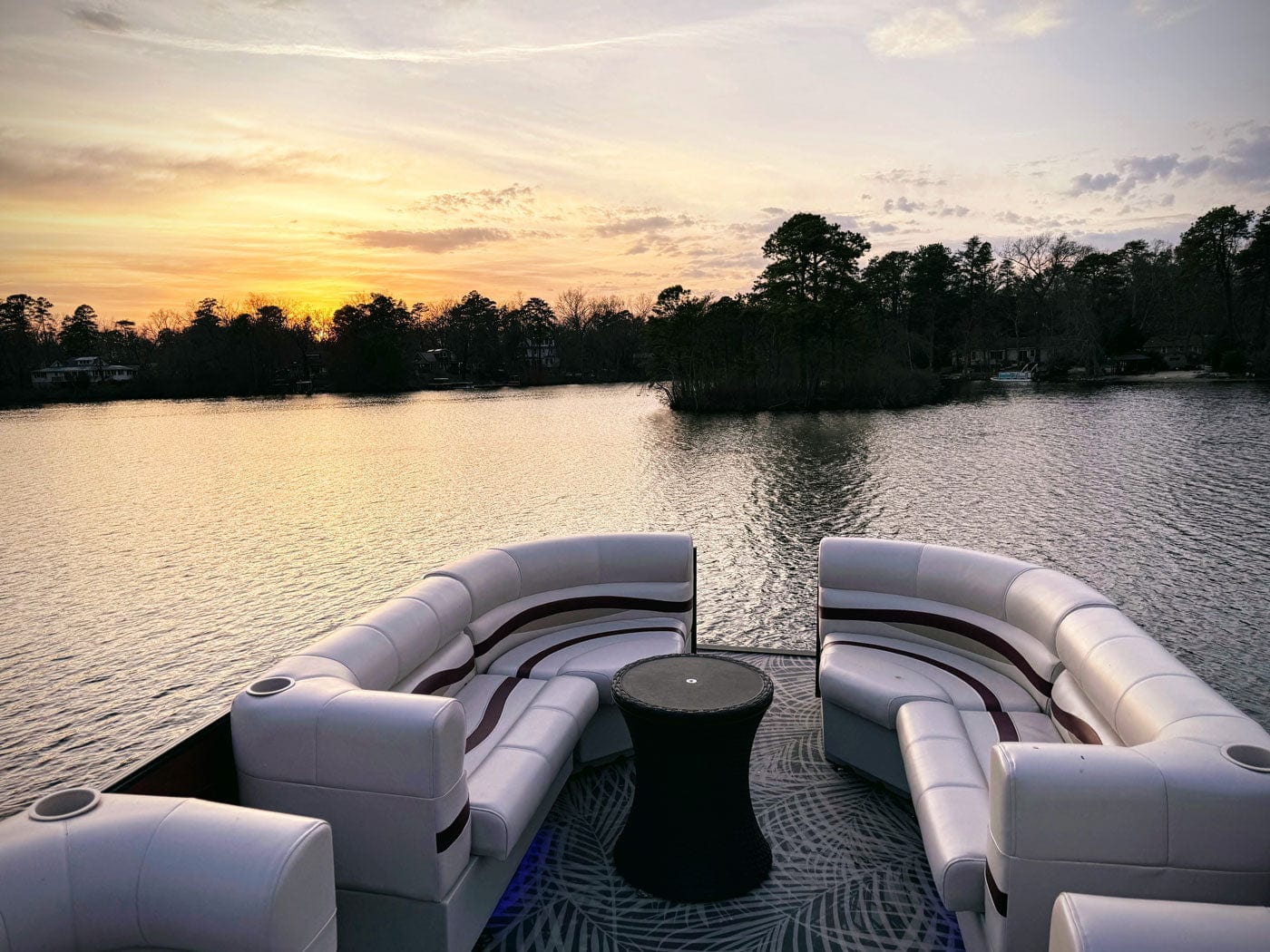 45" Right Premium Corner Bench Pontoon Seats