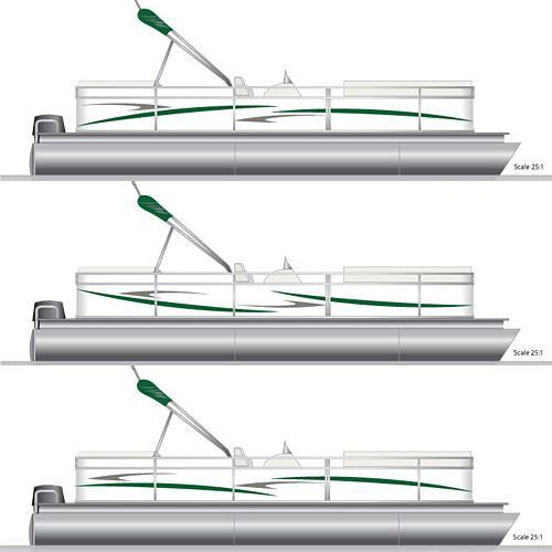 Dark Green & Smoke GrayDeckMate Pontoon Graphics & Decal Kit