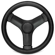 DeckMate Black Pontoon Steering #wheel & panel color_Black Steering Wheel ( No Panel )