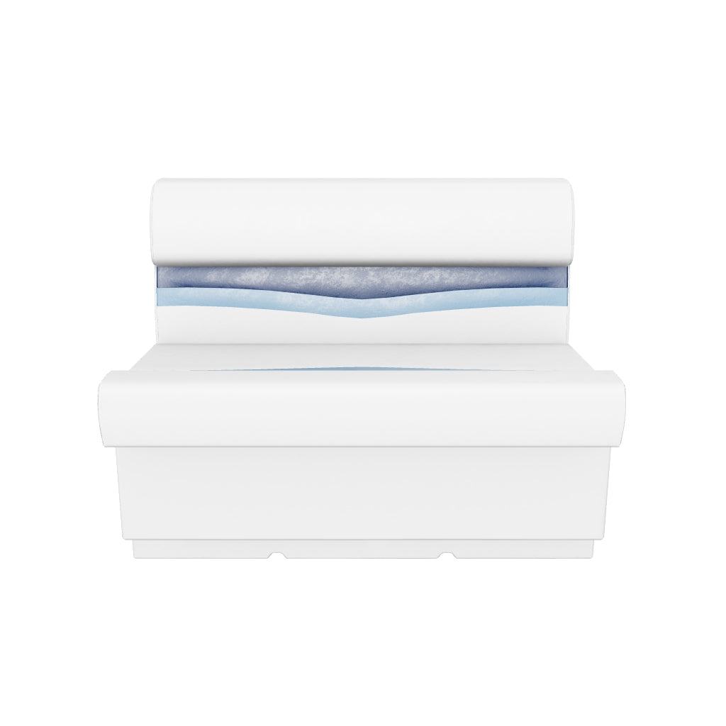 3D movable image of a classic pontoon boat seat