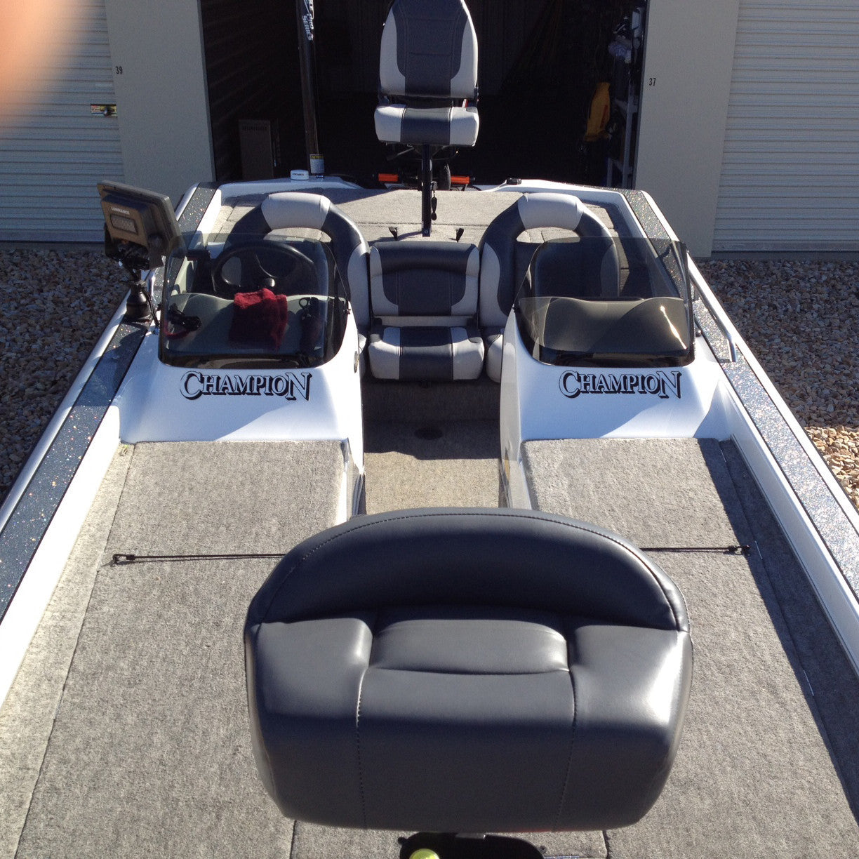 replacement champion bass boat seats