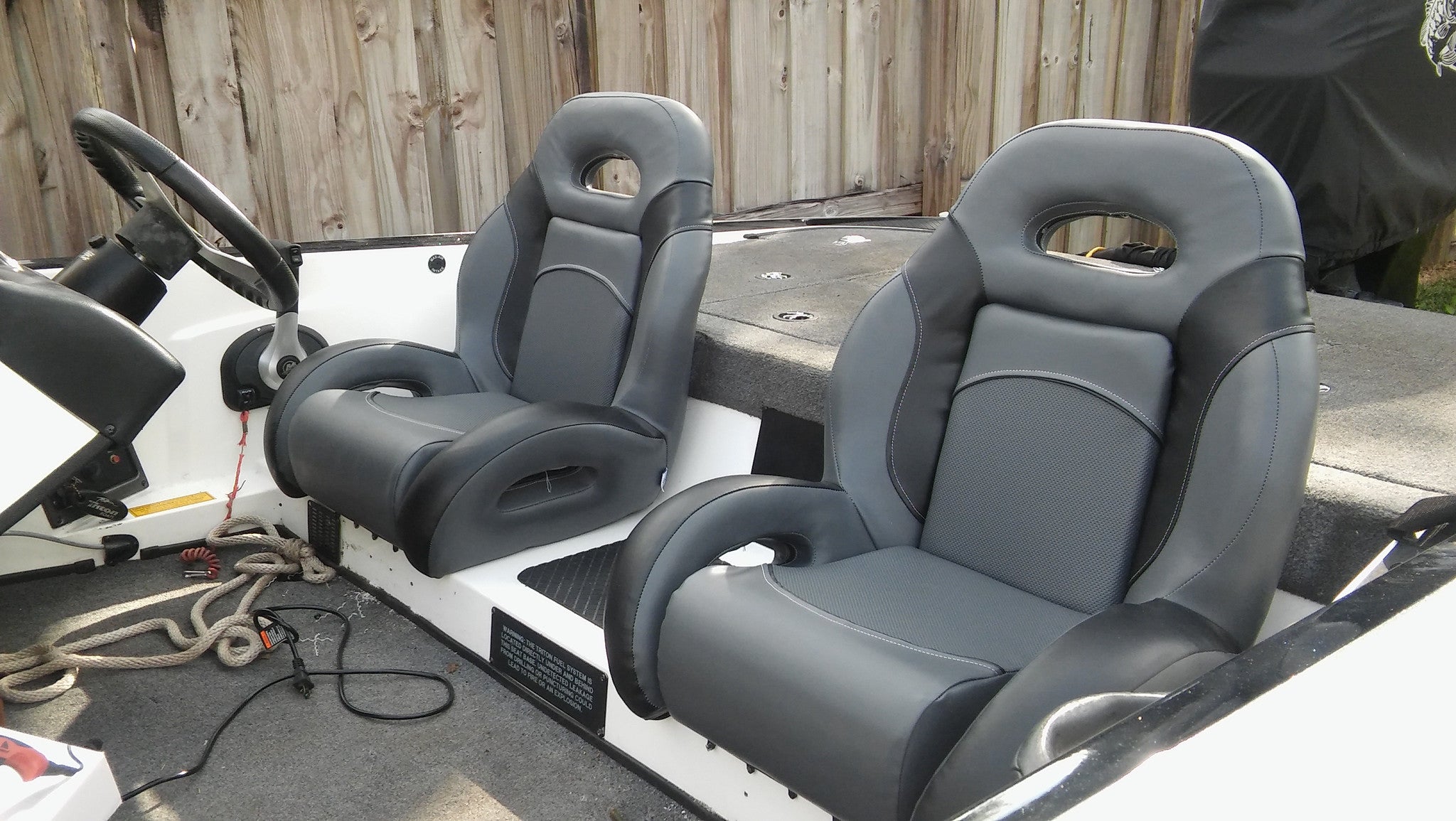 High Back Bass Boat Bucket Seats