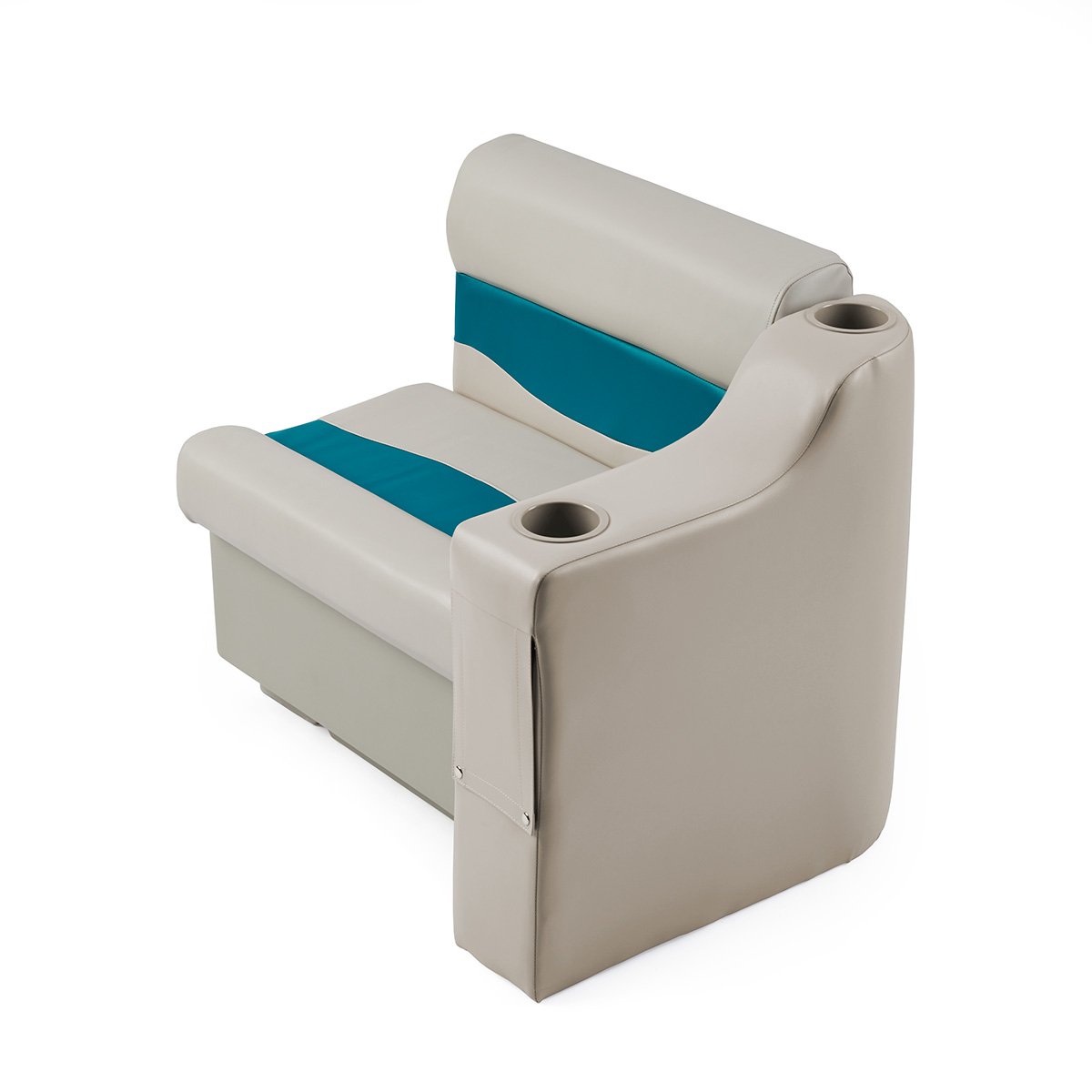 DeckMate Classic Pontoon Boat Seat Cupholder Arm #color_ivory