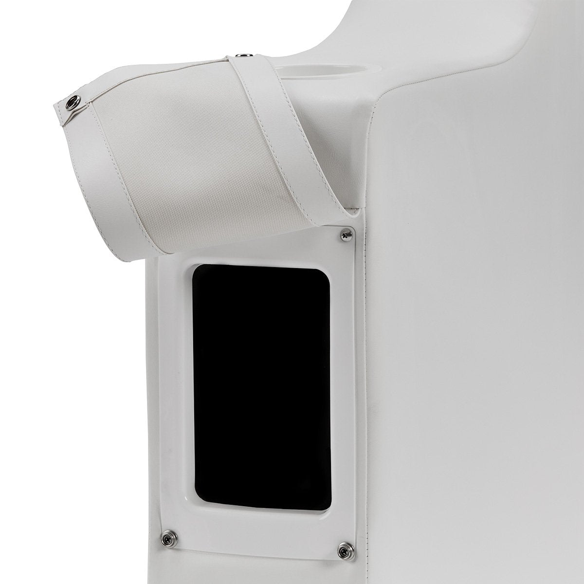 DeckMate Classic Pontoon Boat Seat Arm Storage Arm #color_white