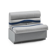 DeckMate Pontoon Boat Bench Seat #color_gray, blue & charcoal