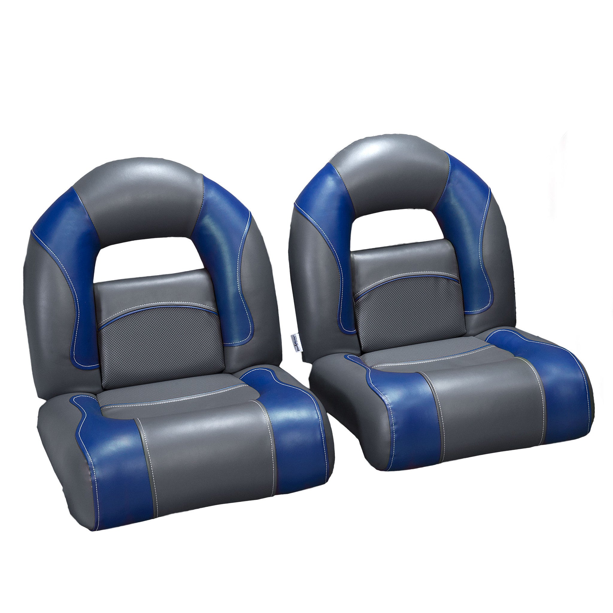 Charcoal & Blue Bass Boat Seats