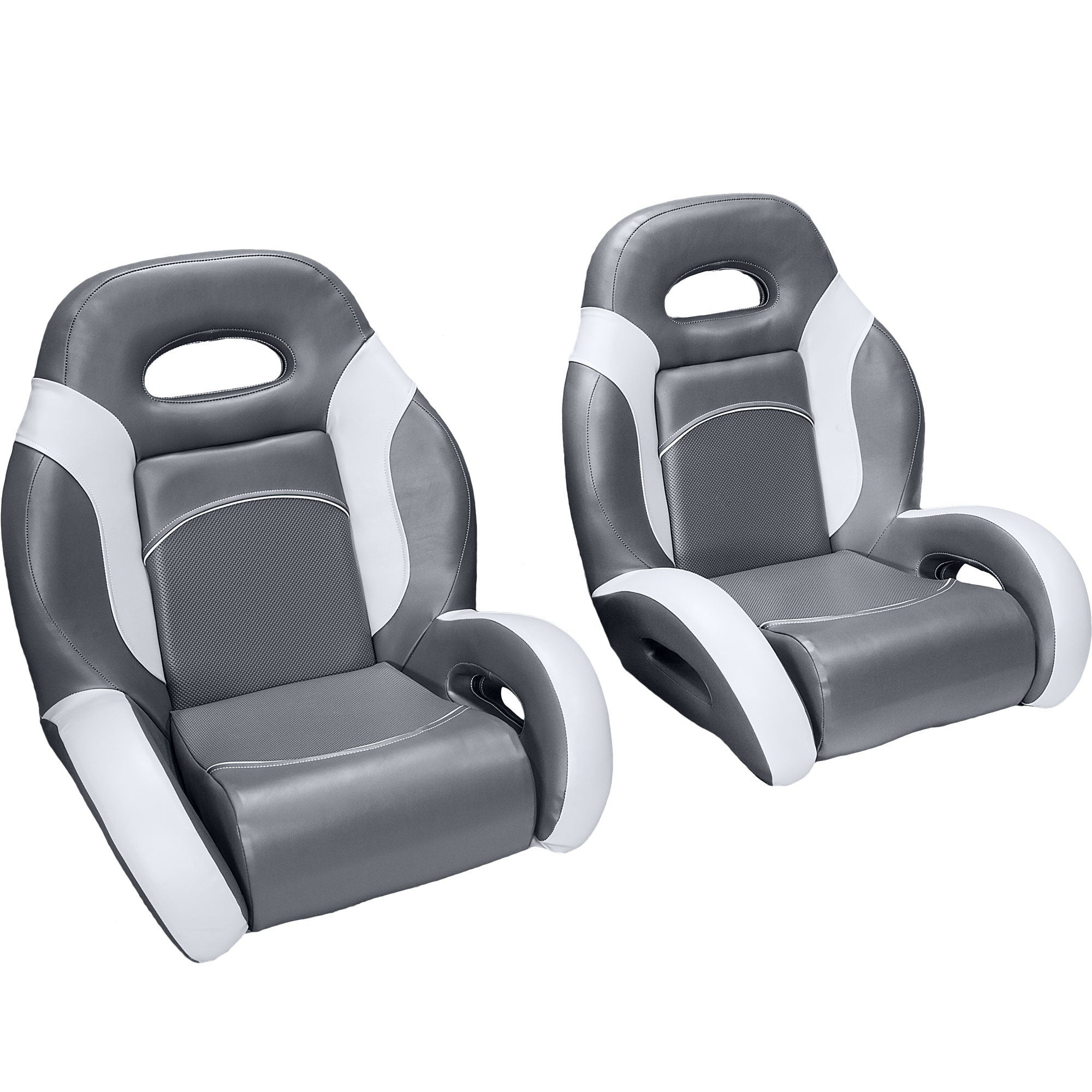 Charcoal & Gray Bass Boat Seats