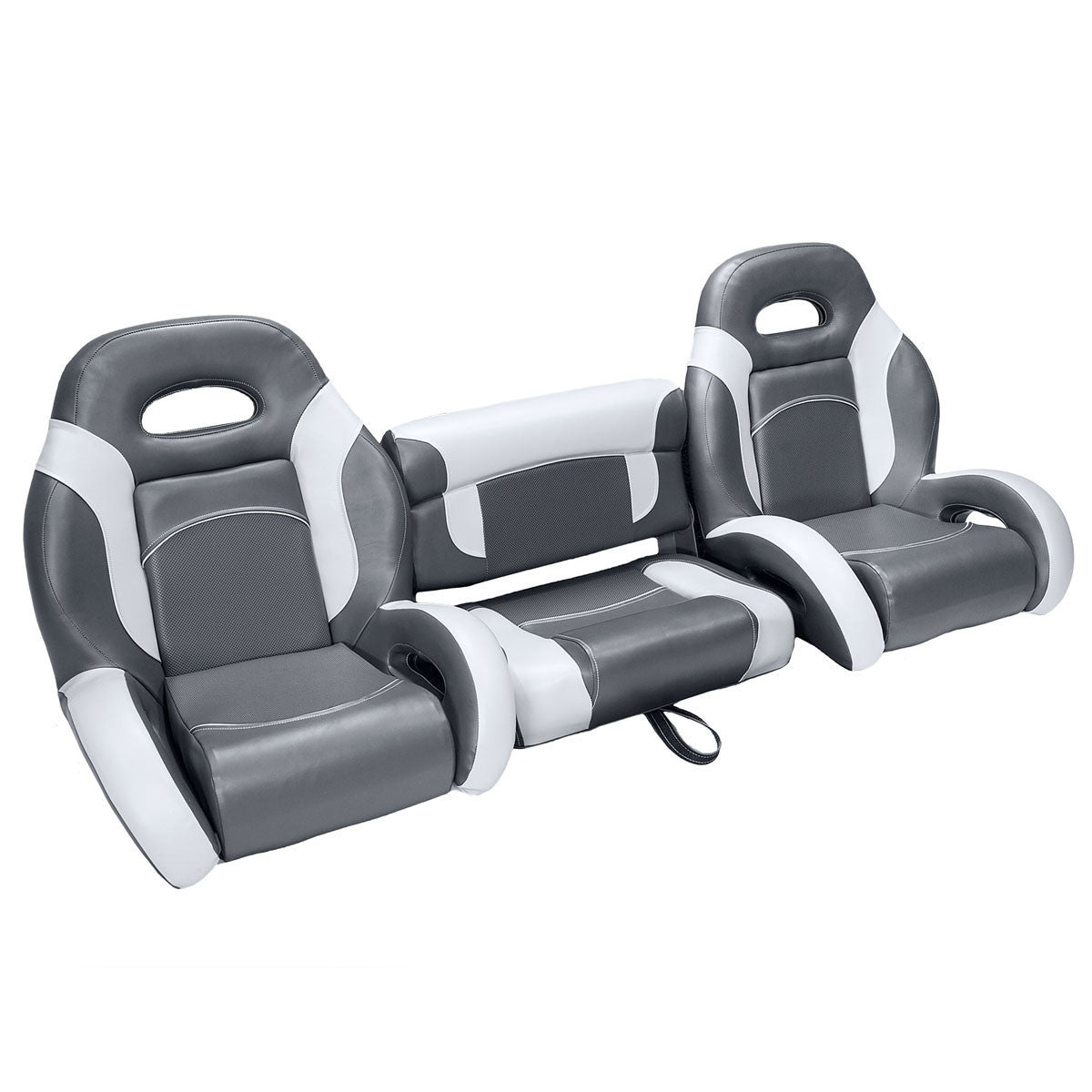 Charcoal & Gray Bass Boat Seats