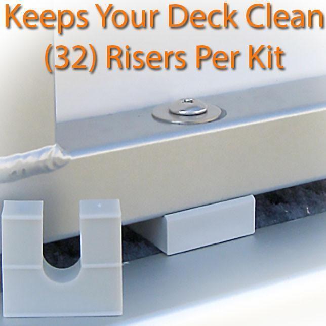 DeckMate 24oz Pontoon Boat Carpet Kit fence risers